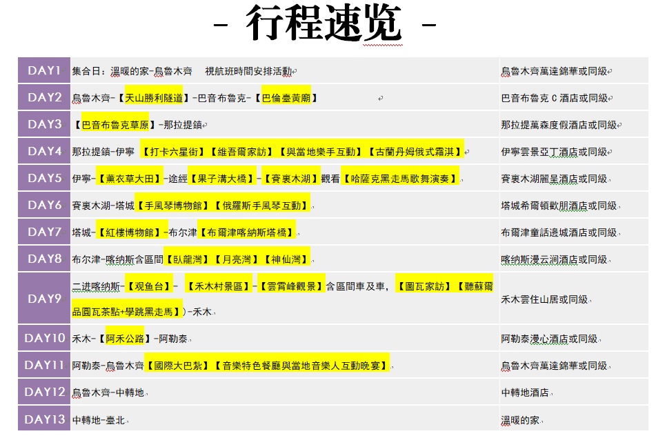 乐行西域---邂逅北疆13日音乐游